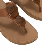 FitFlop Women's Lulu Marbled-Stone Slip-On Wedge Sandals