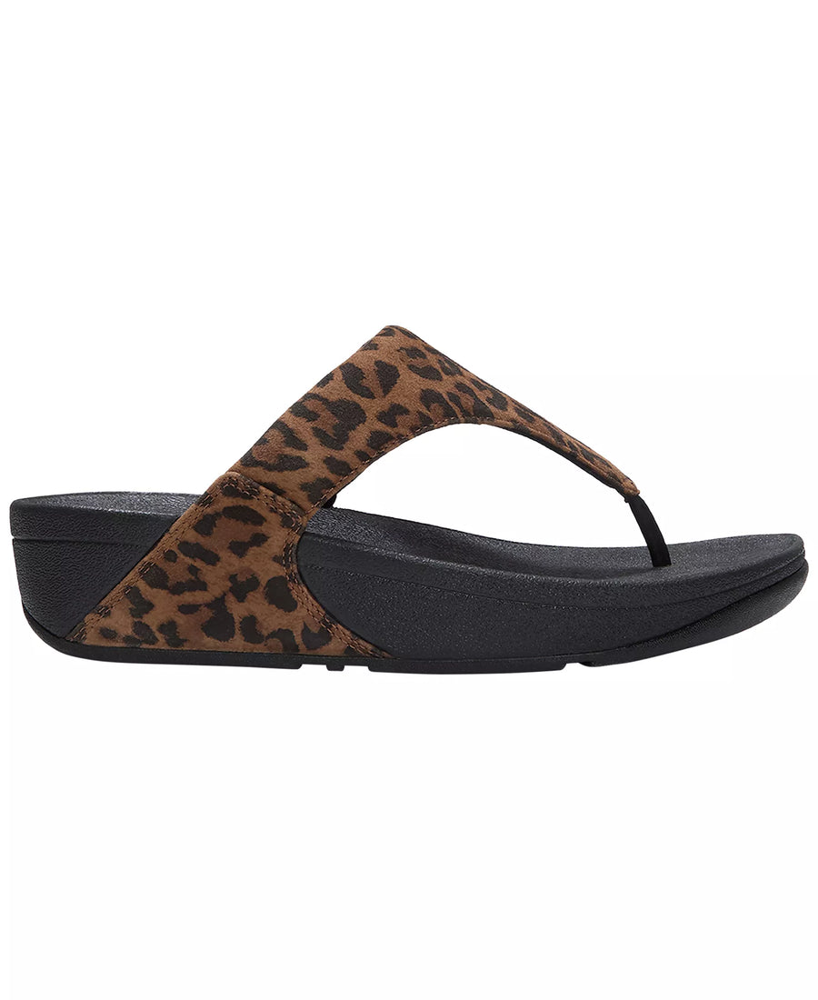 FitFlop Women's Lulu Suede Wedge-Platform Round Toe Sandals