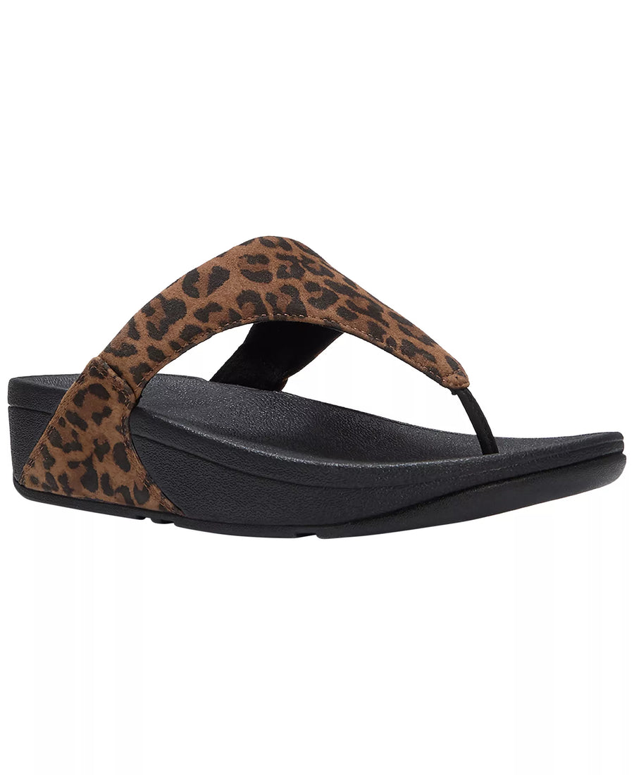 FitFlop Women's Lulu Suede Wedge-Platform Round Toe Sandals