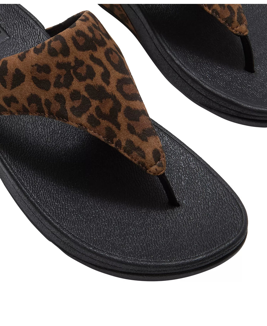 FitFlop Women's Lulu Suede Wedge-Platform Round Toe Sandals