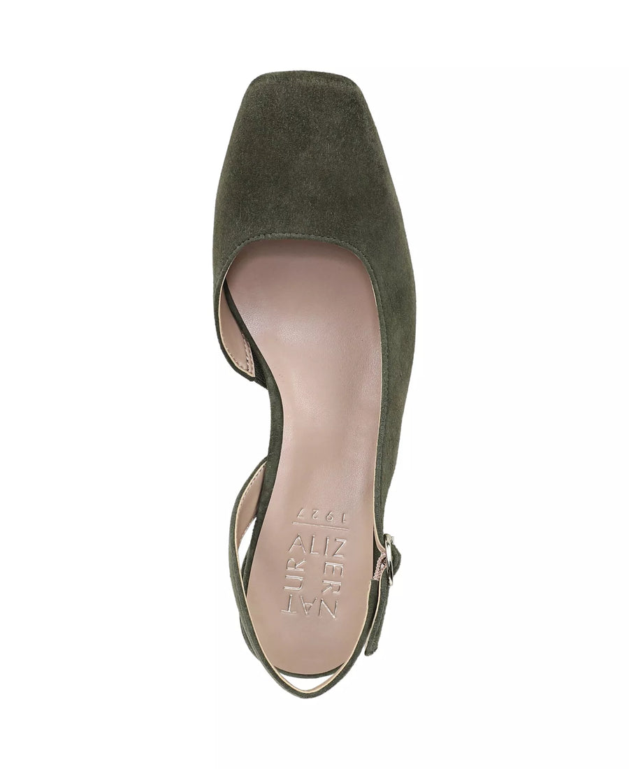 Naturalizer Women's Jayla Mid-Heel Square Toe Slingback Pumps