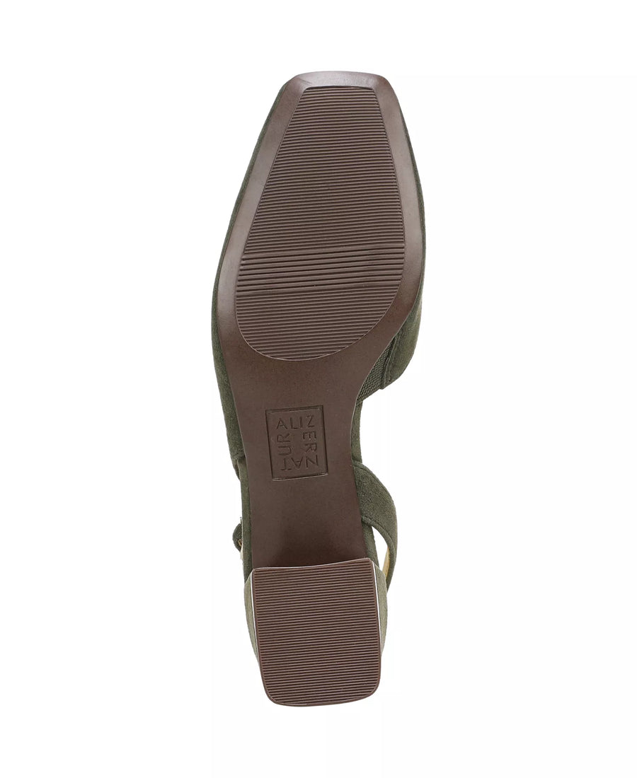 Naturalizer Women's Jayla Mid-Heel Square Toe Slingback Pumps