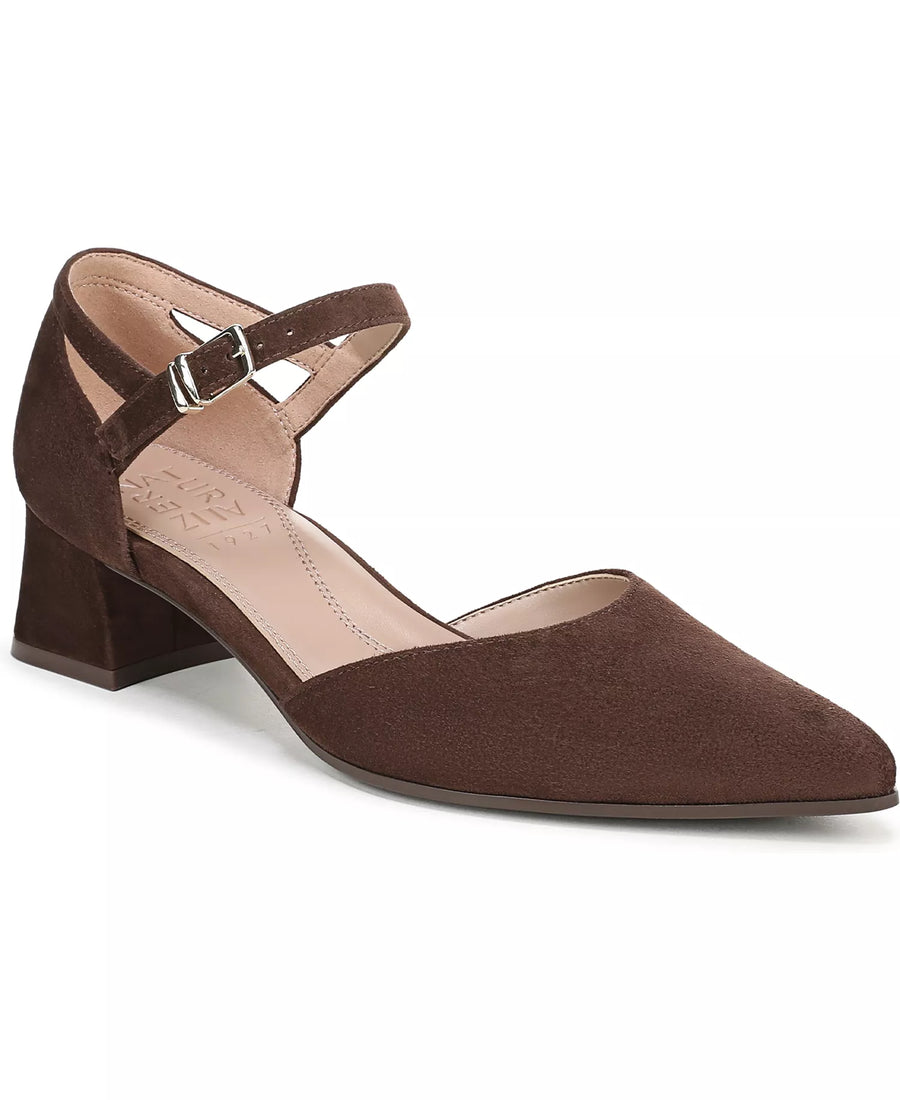 Naturalizer Women's Maddox Block Heel Ankle Strap Pumps