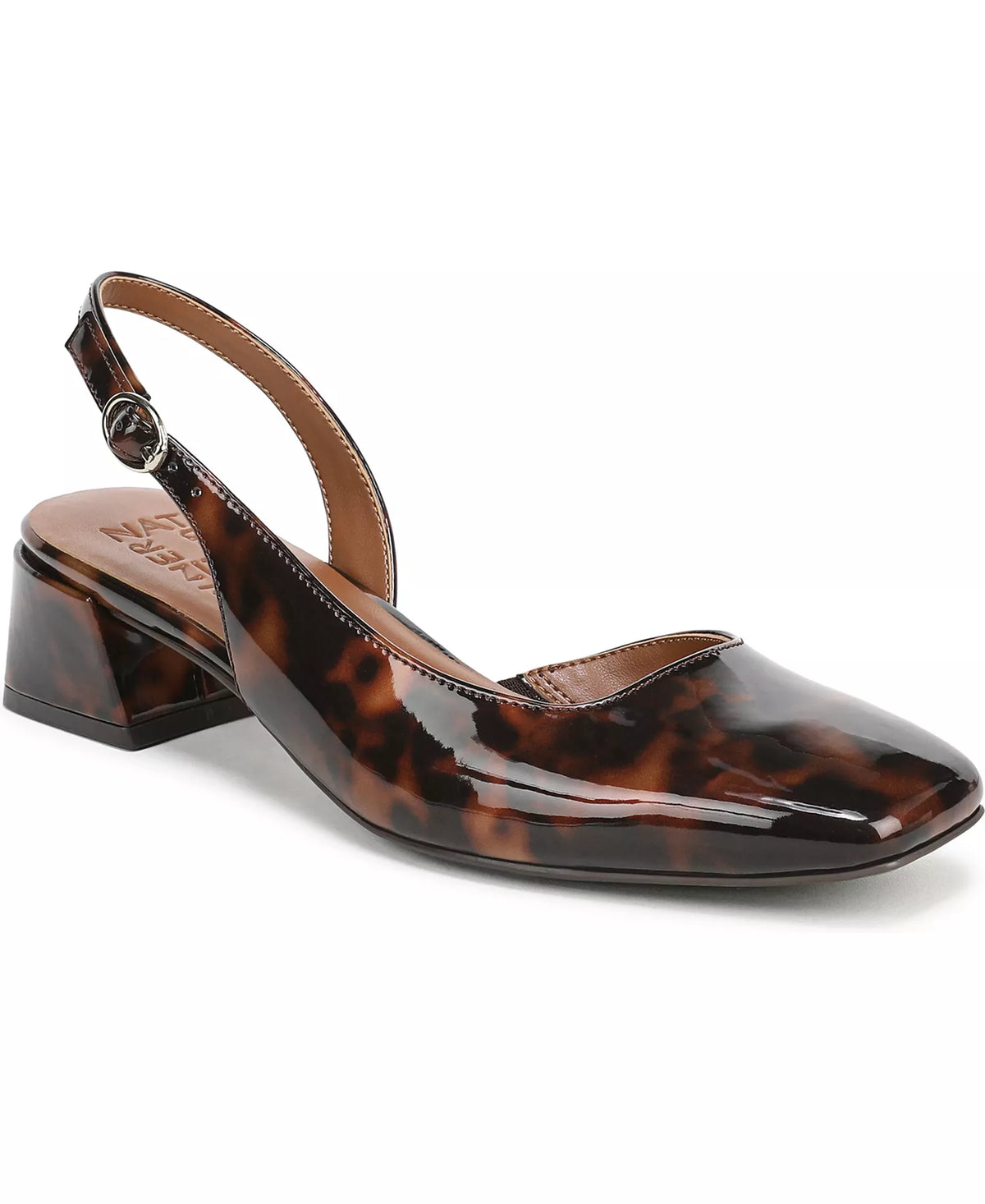 Naturalizer Women's Jayla Mid-Heel Square Toe Slingback Pumps