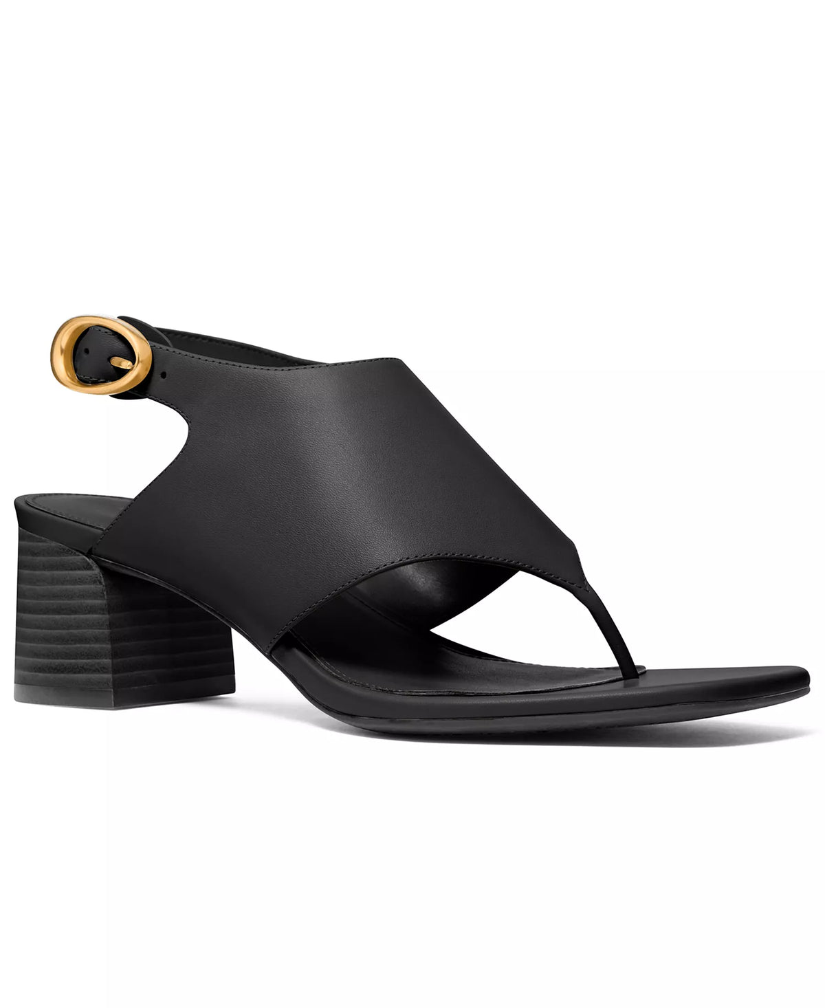 Michael Kors Michael Kors Women's Kya Flex Mid Block Heel Thong Dress Sandals