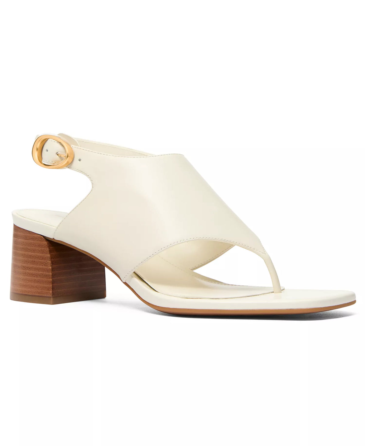 Michael Kors Michael Kors Women's Kya Flex Mid Block Heel Thong Dress Sandals