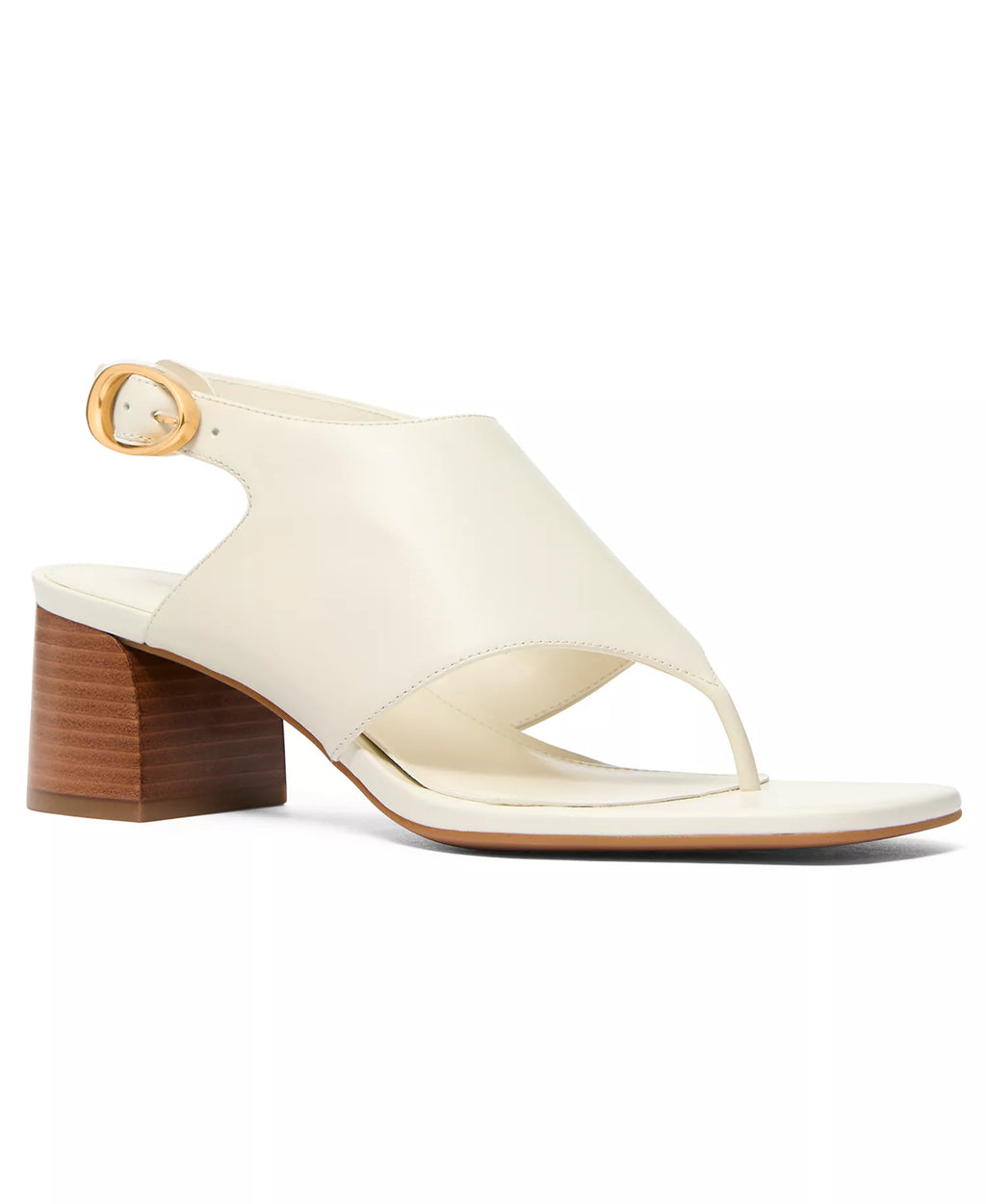 Michael Kors Women's Kya Flex Mid Block Heel Thong Dress Sandals