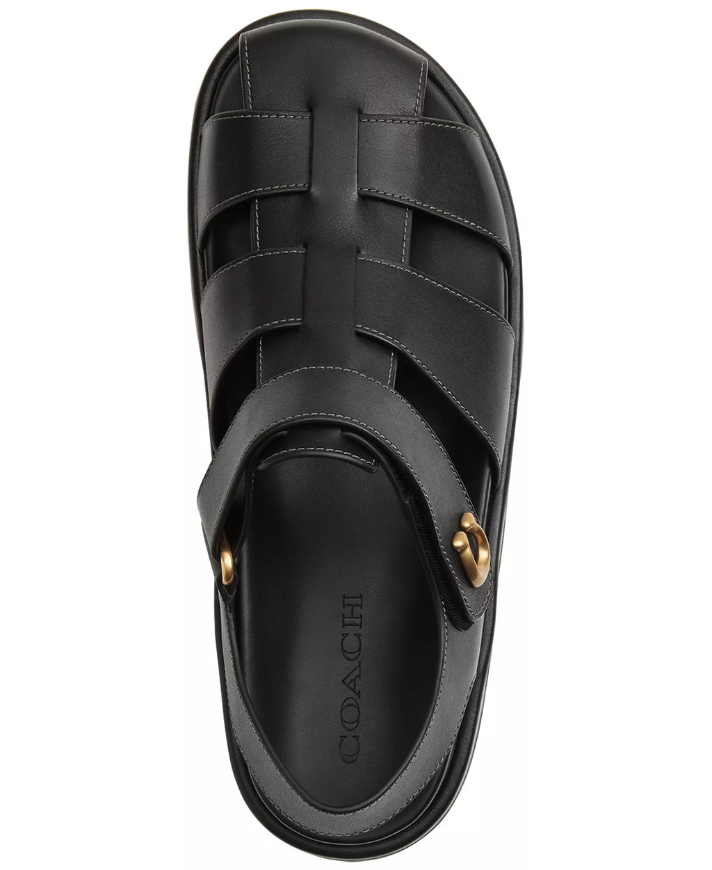 Coach Women's Sculpted C Fisherman Round Toe Sandals