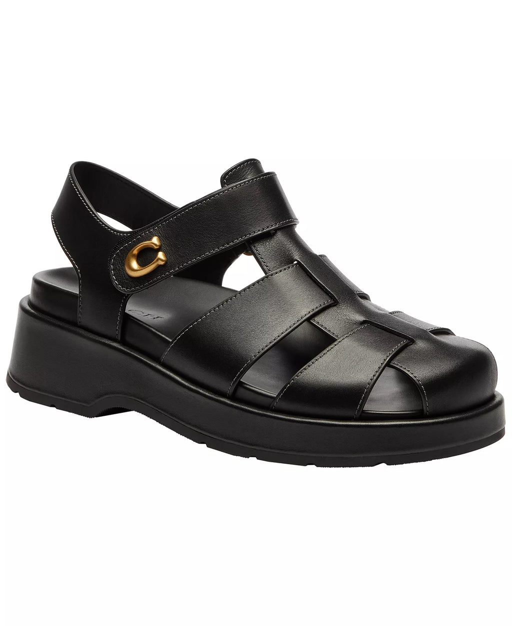 Coach Women's Sculpted C Fisherman Round Toe Sandals