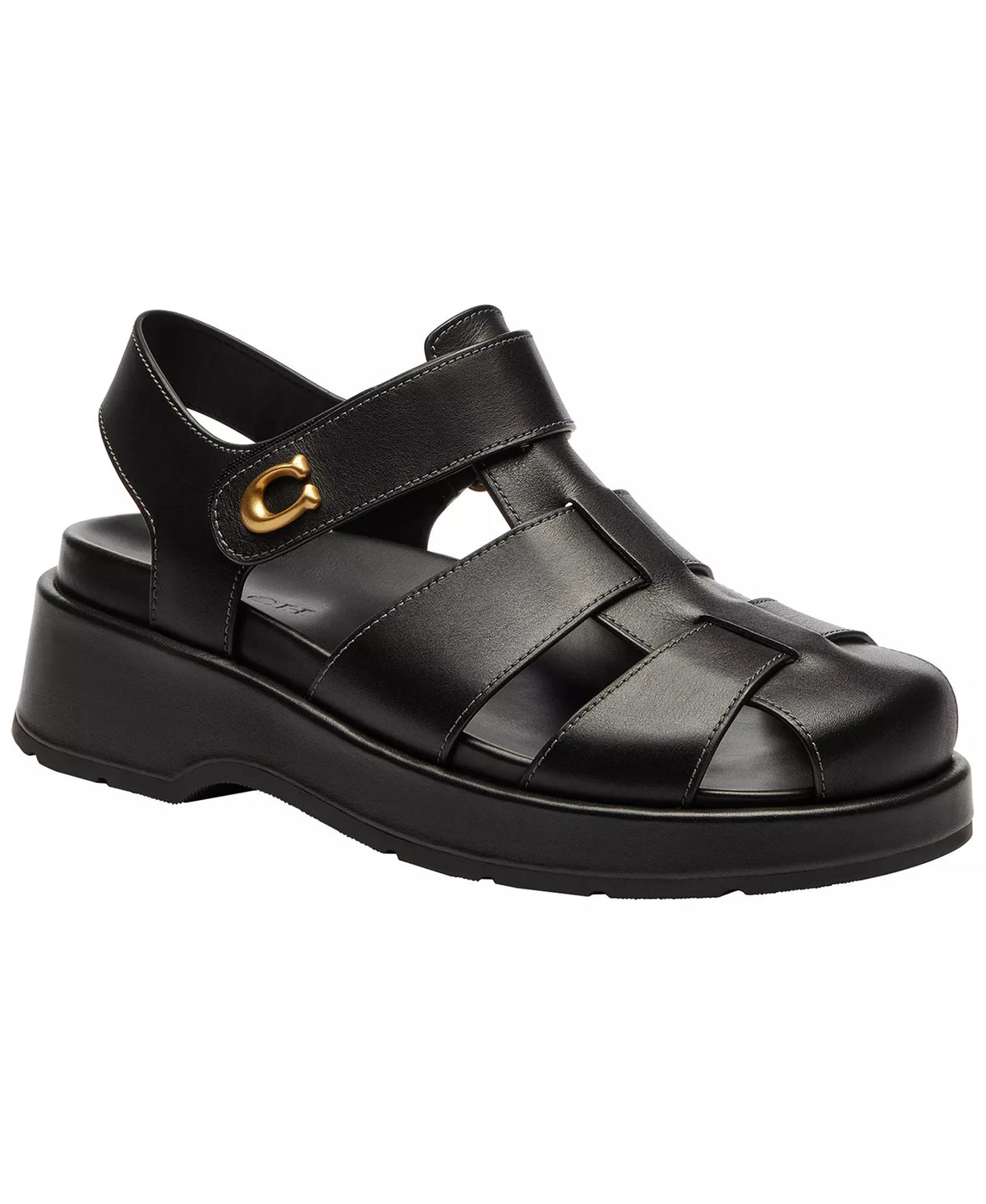Coach Women's Sculpted C Fisherman Round Toe Sandals