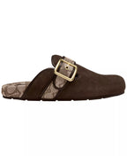 Coach Women's Archival Slip-On Buckle Clogs