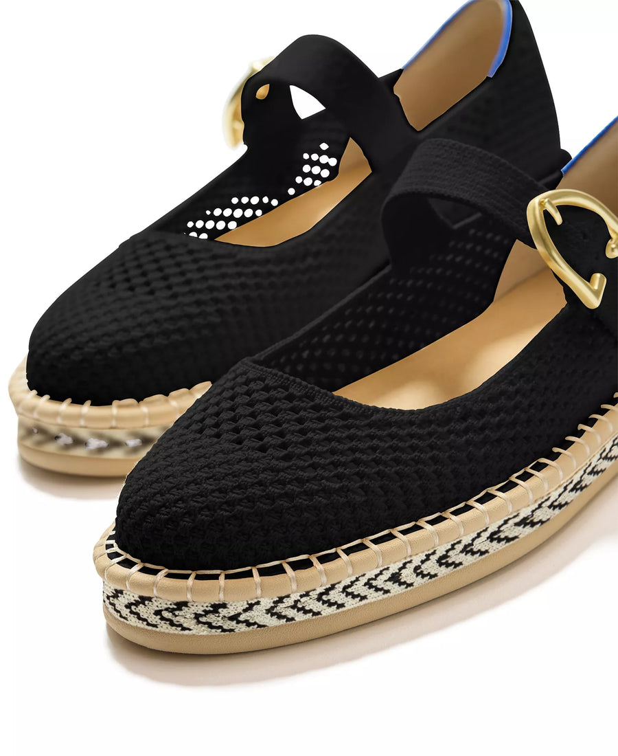 Rothy's Women's Espadrille Mary Jane Round Toe Flats