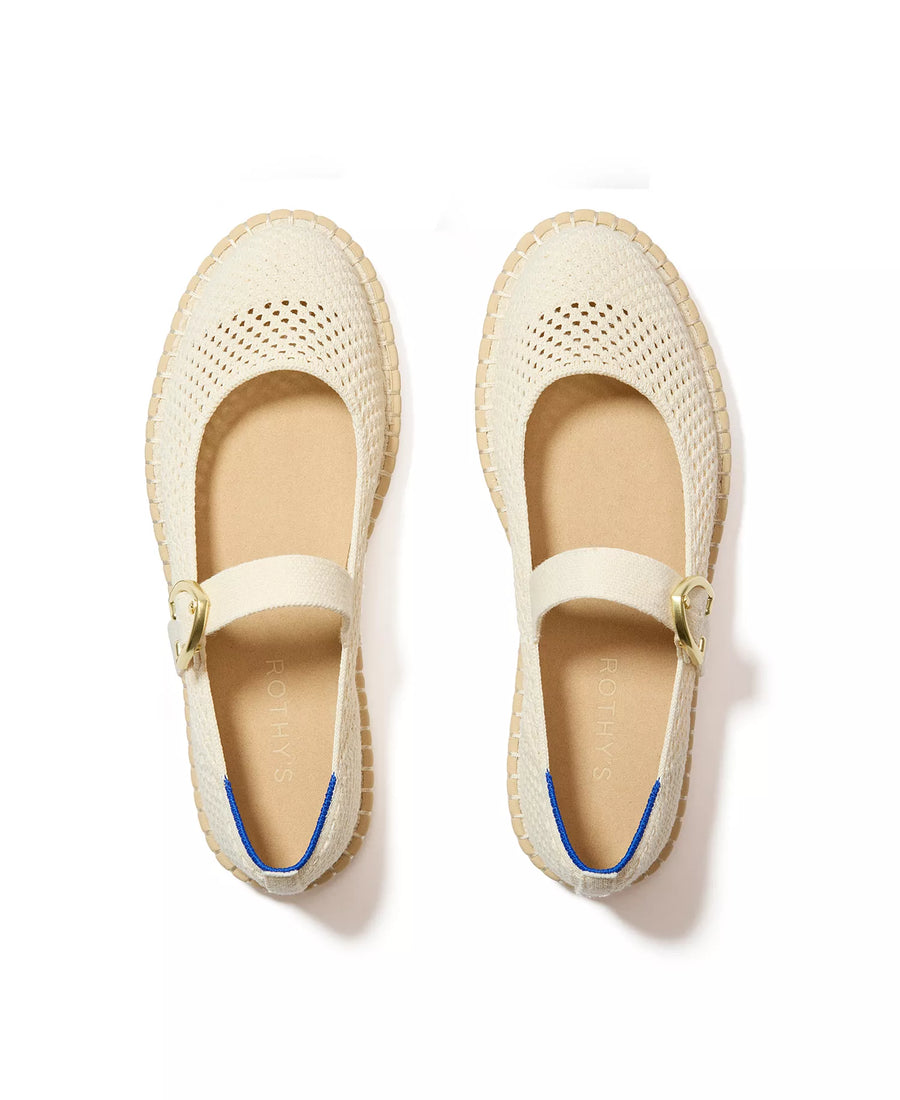 Rothy's Women's Espadrille Mary Jane Round Toe Flats