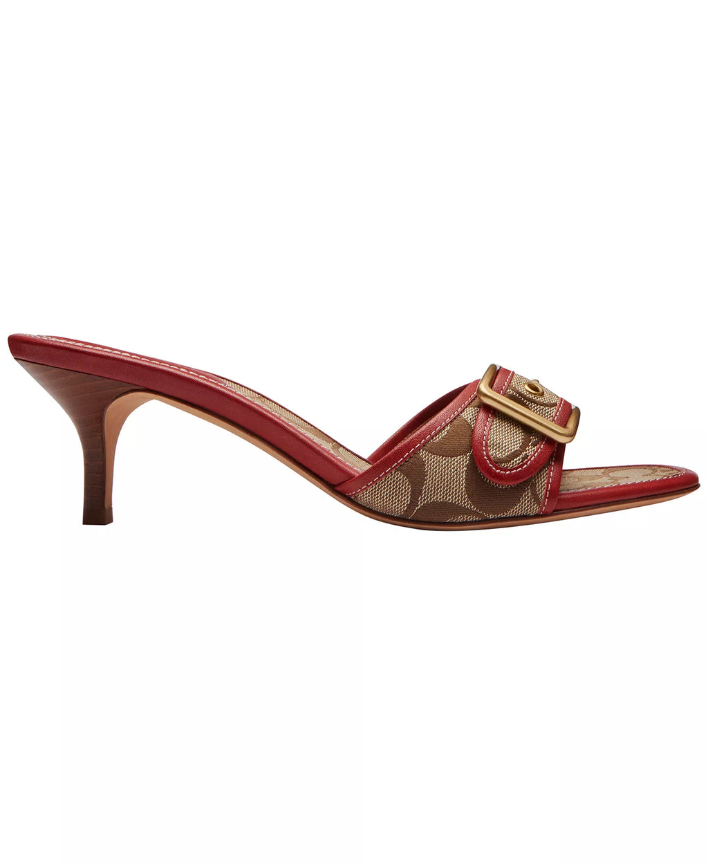 Coach Women's Margot Slip-On Kitten Heel Sandals