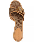 Coach Women's Margot Slip-On Kitten Heel Sandals