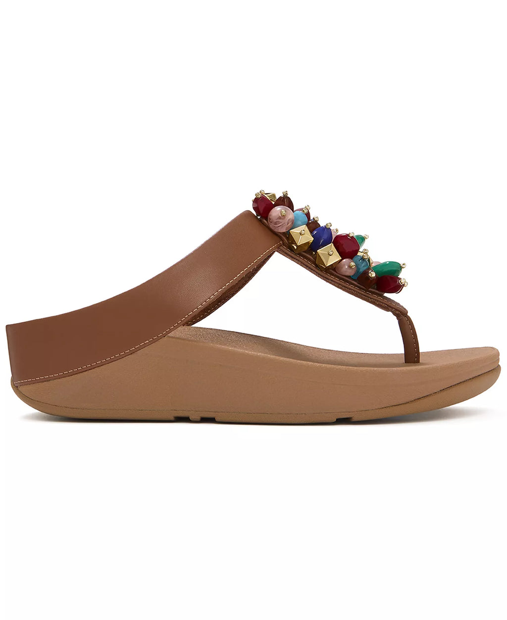 FitFlop Women's Fino Bead Cluster Toe Post Slip-On Sandals