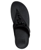 FitFlop Women's Lulu Beaded Toe Post Slip-On Wedge Sandals
