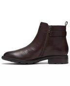 Clarks Women's Adalynn West Buckle Round Toe Booties