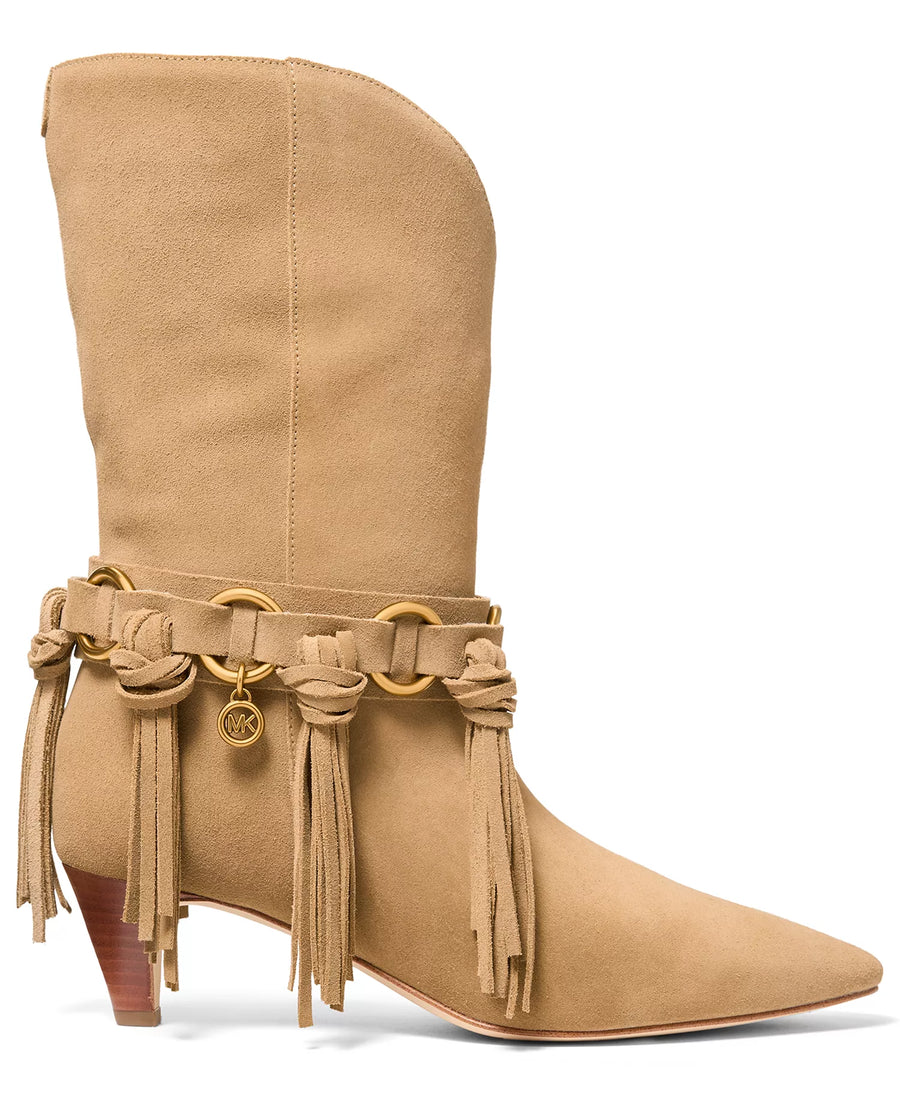 Michael Kors Women's Daniela Fringe Slip-On Boots