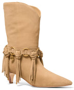 Michael Kors Michael Kors Women's Daniela Fringe Slip-On Boots