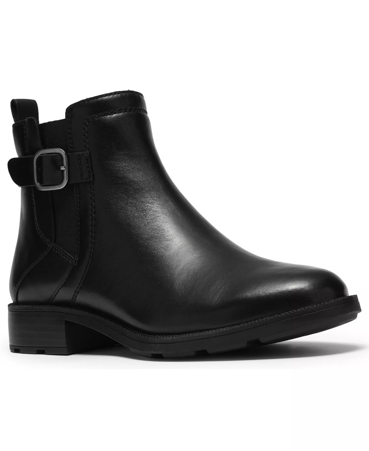 Clarks Women's Adalynn West Buckle Round Toe Booties