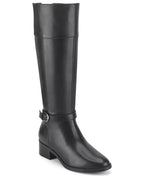 Rockport Women's Tabbyy Tall Leather Block Heel Boots