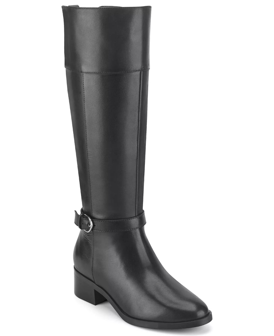 Rockport Women's Tabbyy Tall Leather Block Heel Boots