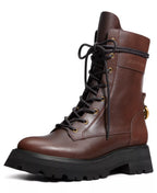 Michael Kors Women's Caleb Lug Zipper Booties