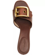 Coach Women's Margot Oversized Buckle Slip-On Sandals