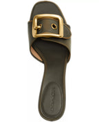 Coach Women's Margot Oversized Buckle Slip-On Sandals
