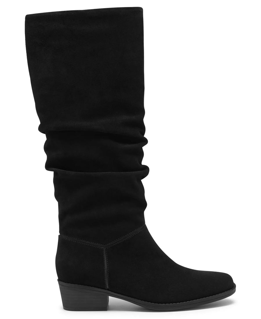Clarks Women's Danyelle Rose Knee-High Square Toe Suede Boots