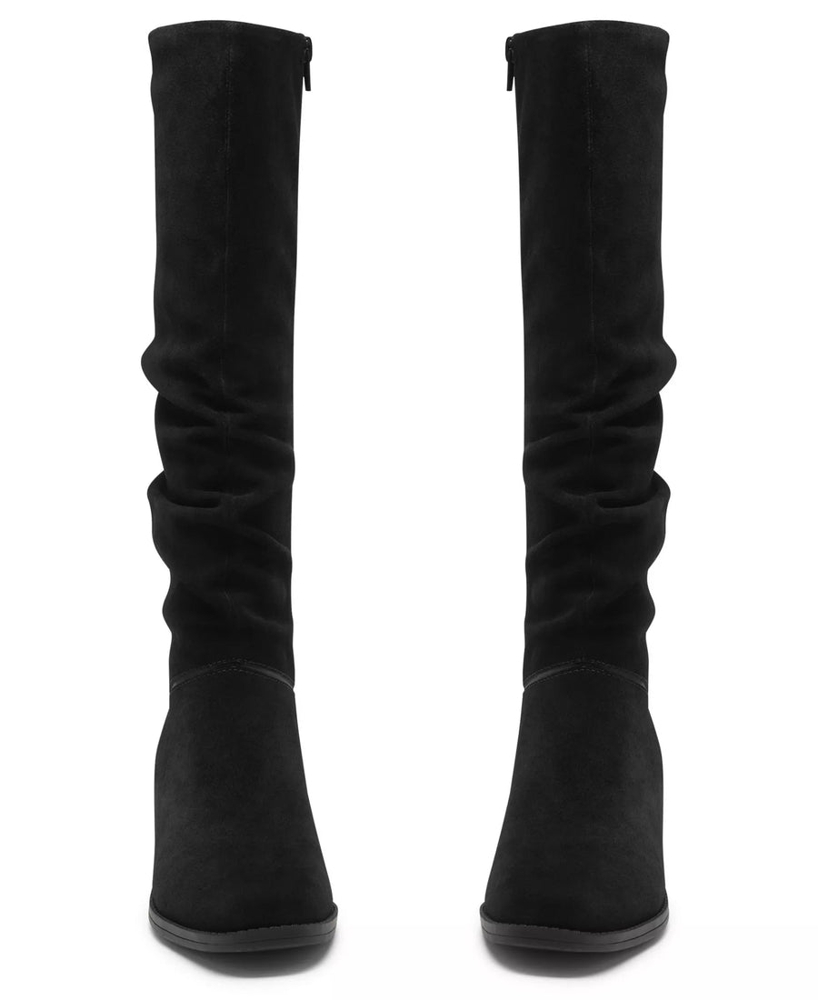 Clarks Women's Danyelle Rose Knee-High Square Toe Suede Boots