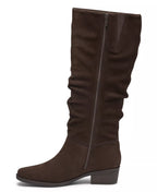 Clarks Women's Danyelle Rose Knee-High Square Toe Suede Boots