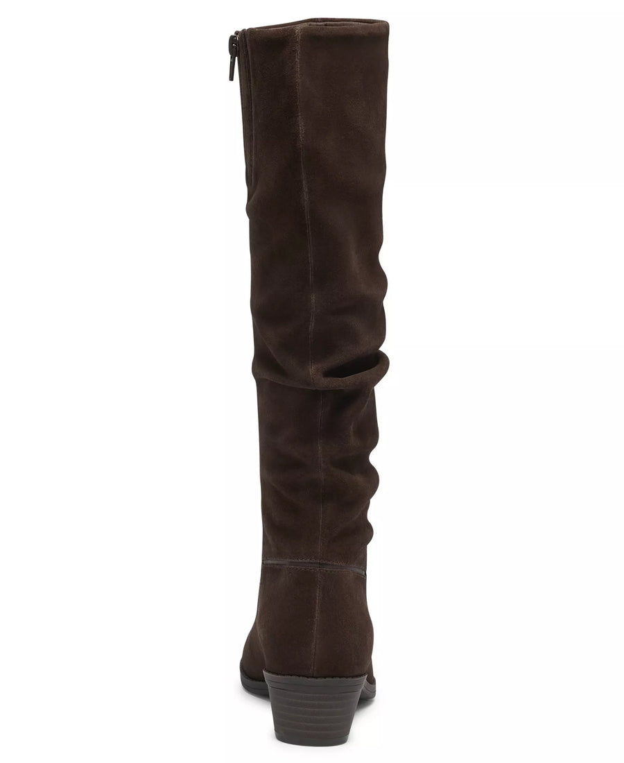 Clarks Women's Danyelle Rose Knee-High Square Toe Suede Boots