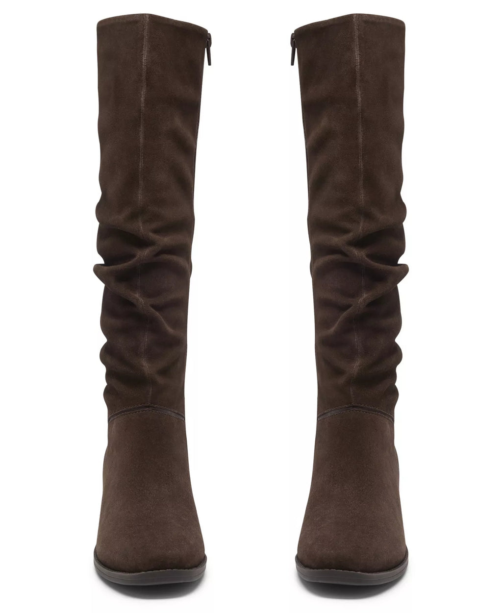 Clarks Women's Danyelle Rose Knee-High Square Toe Suede Boots