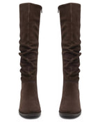 Clarks Women's Danyelle Rose Knee-High Square Toe Suede Boots
