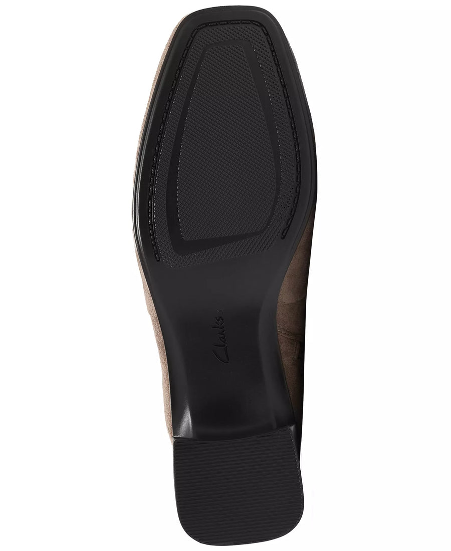 Clarks Women's Marriann Chic Knee-High Square Toe Block Heel Boots