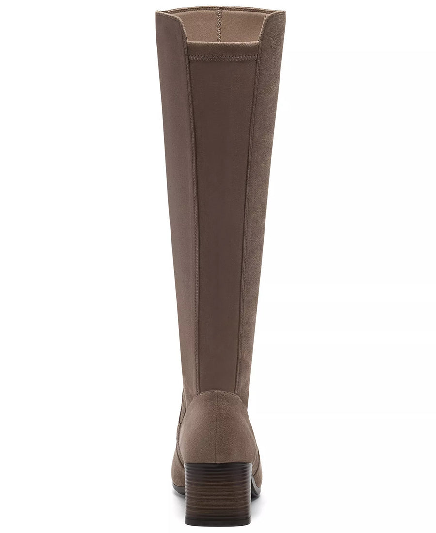 Clarks Women's Marriann Chic Knee-High Square Toe Block Heel Boots