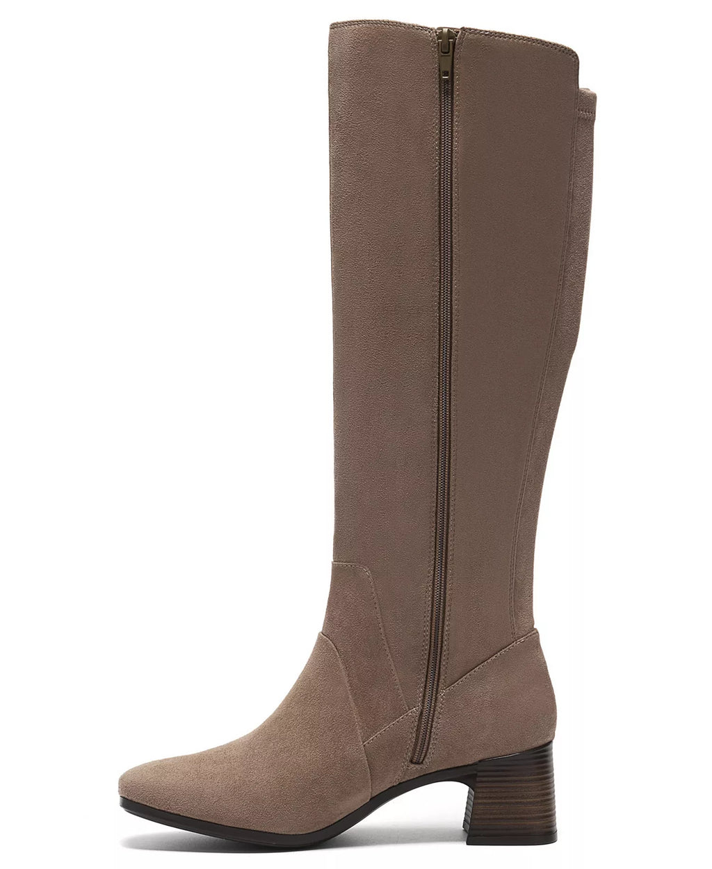 Clarks Women's Marriann Chic Knee-High Square Toe Block Heel Boots