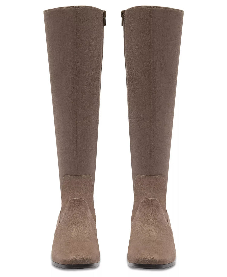 Clarks Women's Marriann Chic Knee-High Square Toe Block Heel Boots
