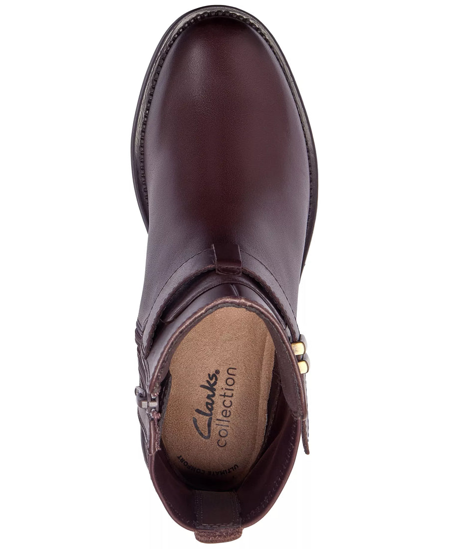 Clarks Women's Maye Beth Round Toe Booties