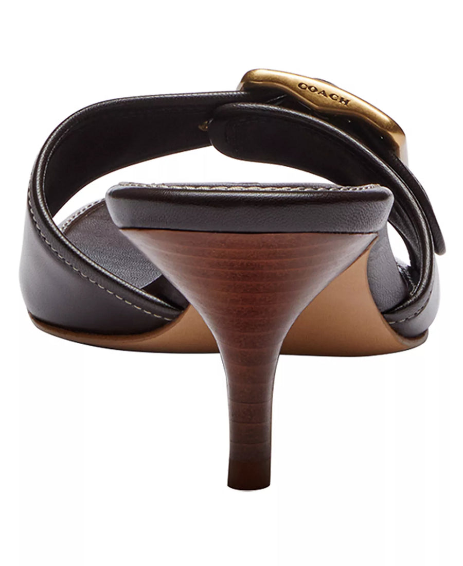 Coach Women's Margot Slip-On Kitten Heel Sandals