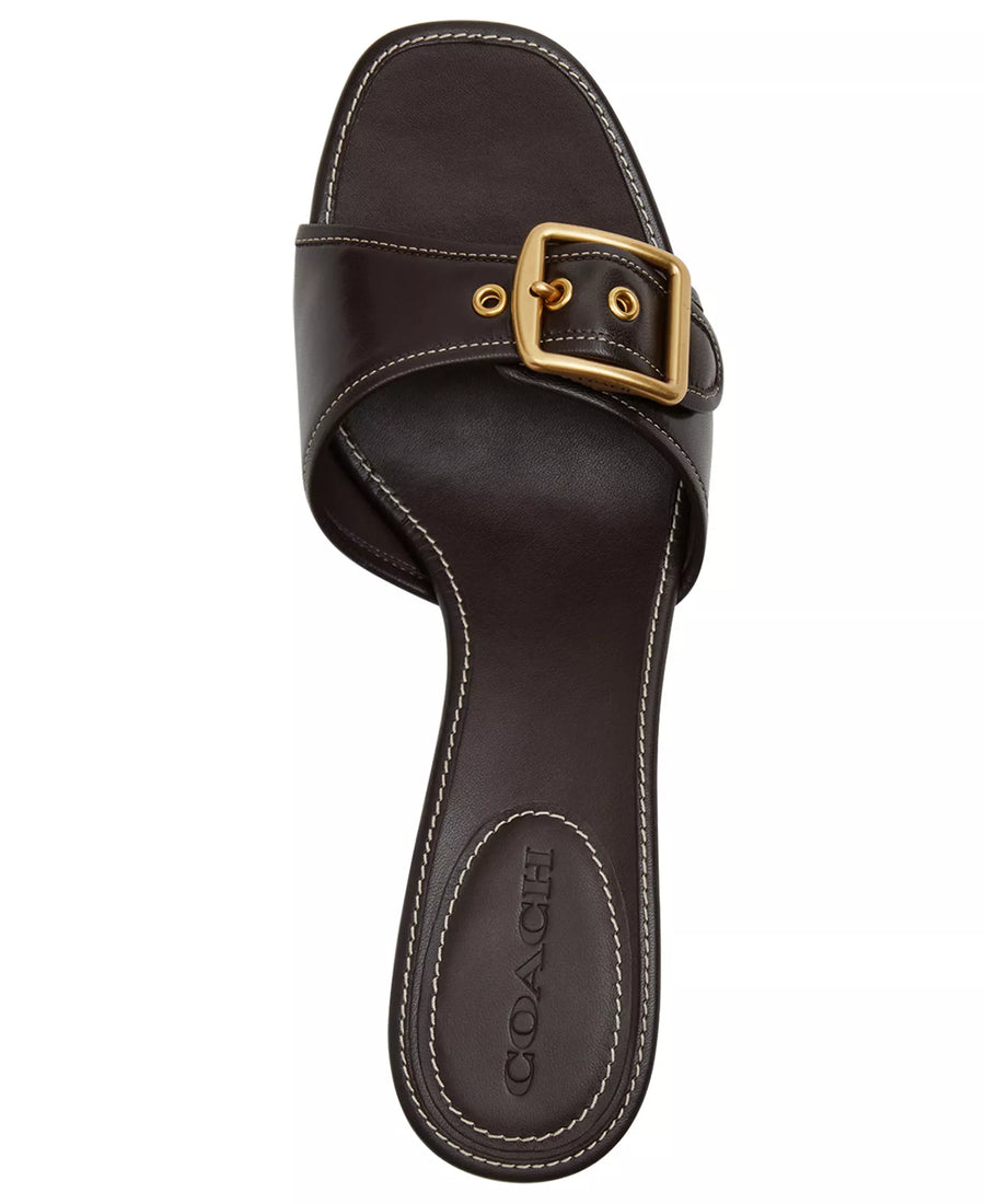 Coach Women's Margot Slip-On Kitten Heel Sandals