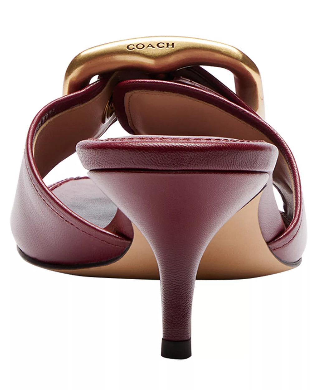 Coach Women's Margot Oversized Buckle Slip-On Sandals
