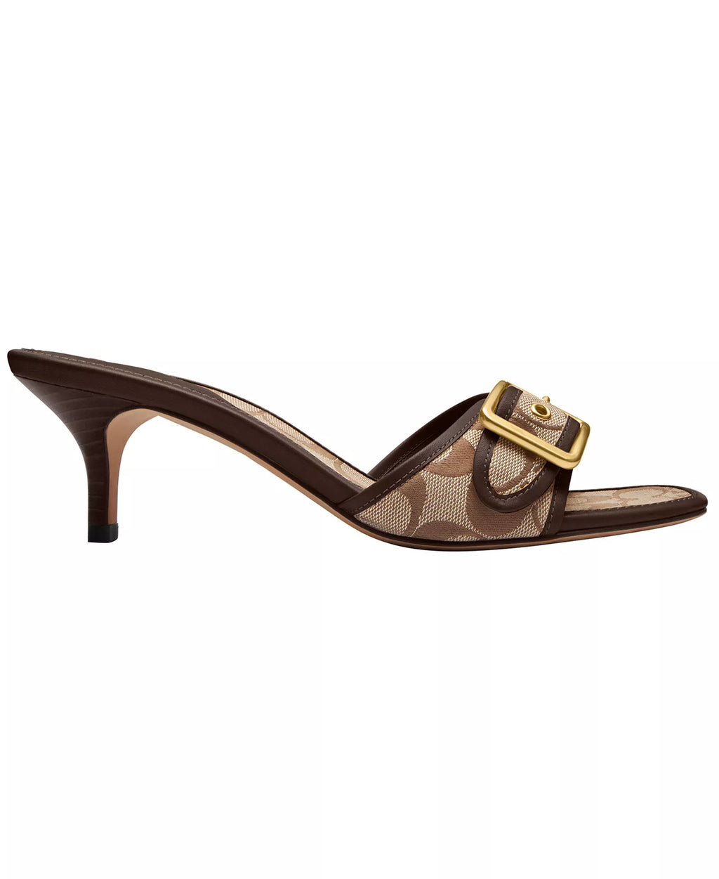 Coach Women's Margot Slip-On Kitten Heel Sandals