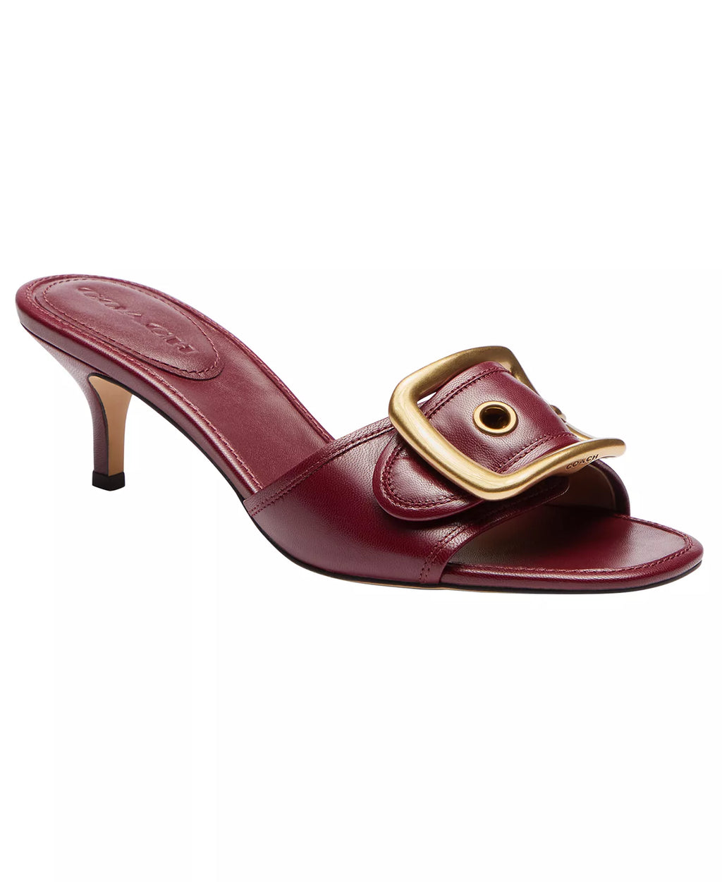 Coach Women's Margot Oversized Buckle Slip-On Sandals