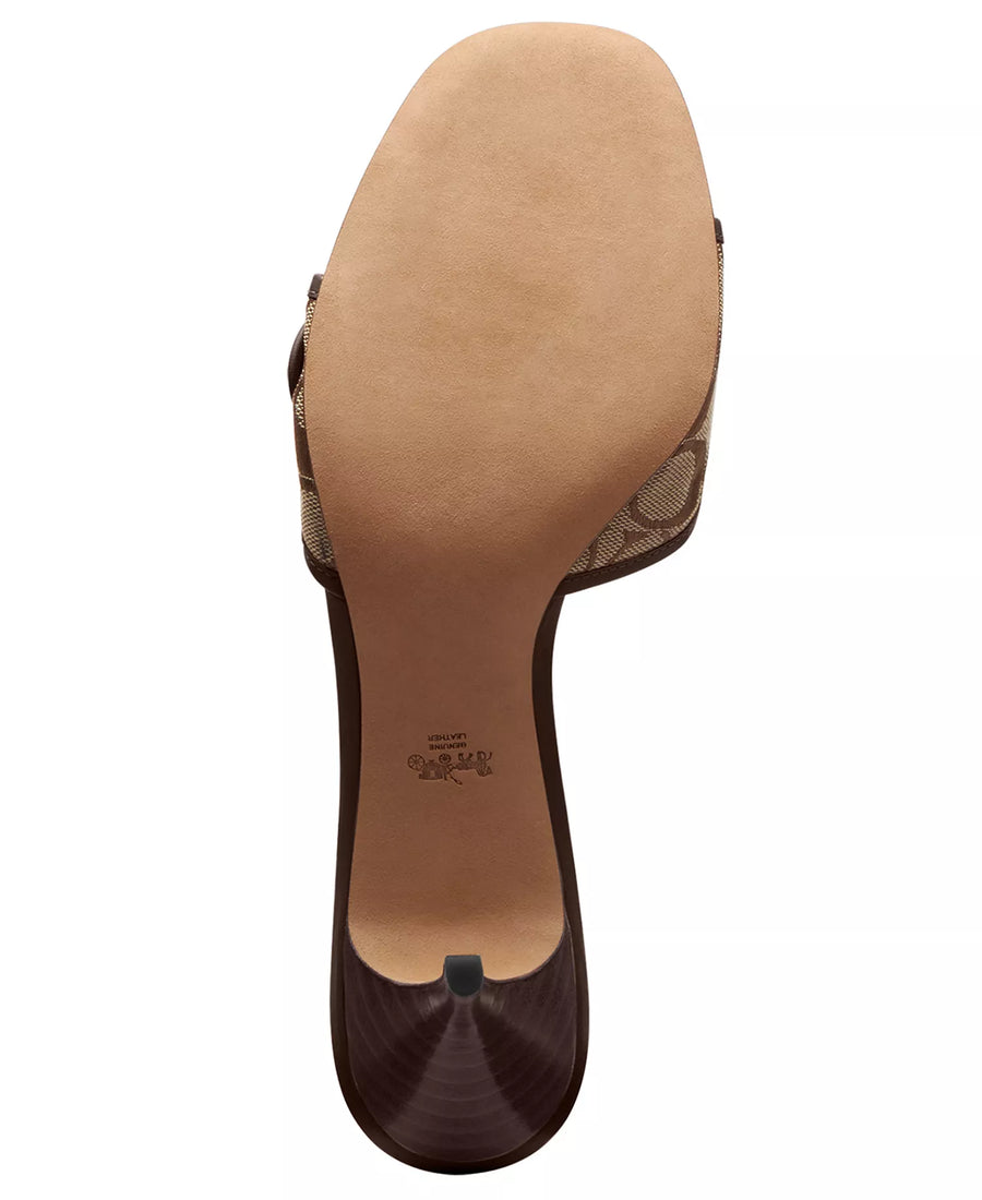 Coach Women's Margot Slip-On Kitten Heel Sandals
