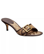 Coach Women's Margot Slip-On Kitten Heel Sandals