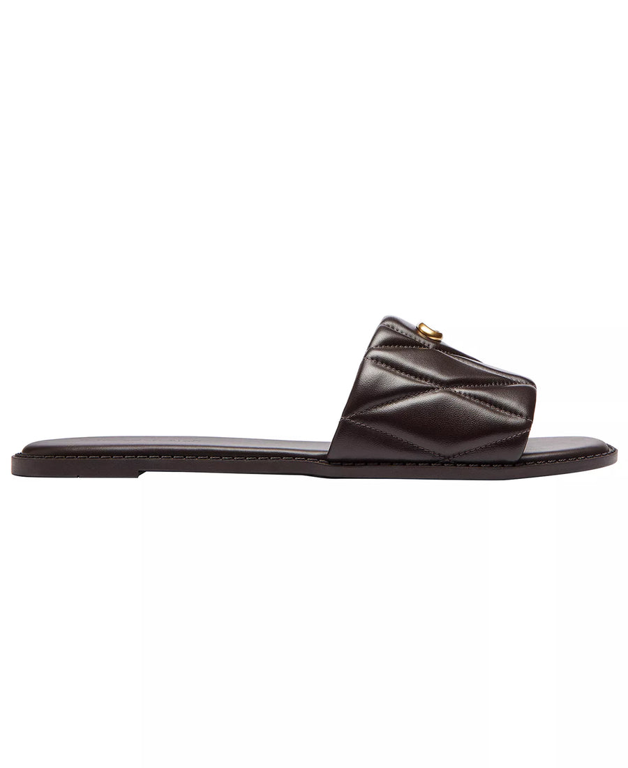 Coach Women's Holly Quilted Leather Slip-On Sandals