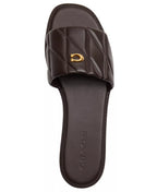 Coach Women's Holly Quilted Leather Slip-On Sandals